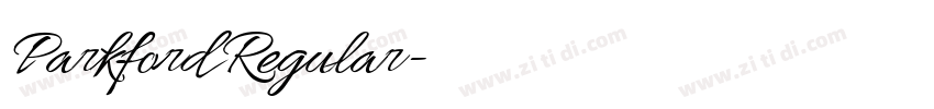 Parkford Regular字体转换 Parkford Regular字体转换